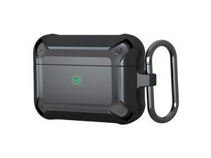 JIELIELE Upgrade Airpods Pro Case Cover,Full-Body Protective Case Cover with Carabiner for Apple Airpods Pro,Wireless Charging and Front LED Visible(Black) JIELIELE Upgrade Airpods Pro Case Cover,Full-Body Protective Case Cover with Carabiner for Apple Airpods Pro,Wireless Charging and Front LED Visible(Black)