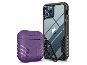 MOBOSI Vanguard Armor Compatible with iPhone 12 Pro Max Case 6.7 inch(Black) + Vanguard Armor AirPods Case Cover Designed Compatible with AirPods 2 & 1(Purple) MOBOSI Vanguard Armor Compatible with iPhone 12 Pro Max Case 6.7 inch(Black) + Vanguard Armor AirPods Case Cover Designed Compatible with AirPods 2 & 1(Purple)