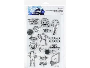 Simon Hurley create. Cling Stamps 6"X9" Slam Dunk! 789541075264 Simon Hurley create. Cling Stamps 6"X9" Slam Dunk! 789541075264