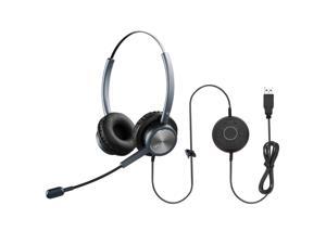 Usb Headset With Microphone Noise Cling Skype For Business Headset Zoom Headphones With Mic For Computer With Dragon Dictation For Pc Laptop Conference Calls Online Meetings Microsoft Teams