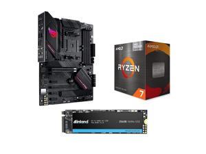 New INLAND Professional 256GB NVMe M.2 2280 SSD + AMD Ryzen 7 5700G Desktop Processor with ASUS ROG Strix B550-F Gaming (WI-FI) PCIe 4.0 ATX Gaming Motherboard Bundle