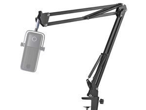 Microphone Boom Arm Stand - Professional Studio Mic Stand For Microphones, Swivel Mount Compatible With Elgato Wave:1 Microphone By