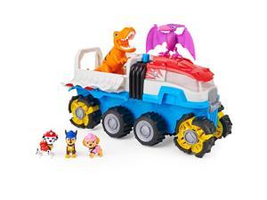 Paw Patrol, Dino Patroller Motorized Vehicle with 3 Exclusive Bonus Action Figures and 2 Dinosaur Toys (Amazon Exclusive), Kids Toys for Ages 3 and up