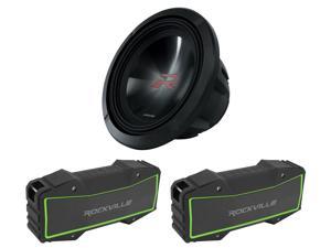 Alpine R2-W12D4 12" 750w RMS Car Subwoofer Sub+(2) Stereo Bluetooth Speakers