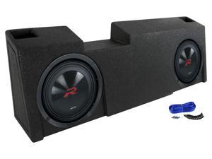 (2) Alpine 10" Subwoofers+Ported Sub Box For 2019-Current GM Crew + Double Cab