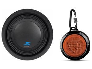 ALPINE S-W8D2 8" 900w Car Subwoofer DVC 2-Ohm Sub+Portable Bluetooth Speaker