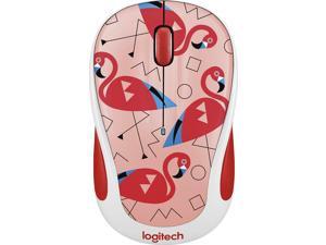 Logitech Wireless Mouse M325 - Pink Flamingo 910-004678 Contoured Optical