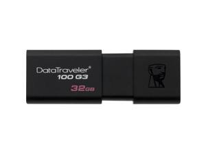 Kingston 32GB DataTraveler 100 G3 USB 3.1/3.0/2.0 Flash Drive DT100G3/32GB Kingston 32GB DataTraveler 100 G3 USB 3.1/3.0/2.0 Flash Drive DT100G3/32GB