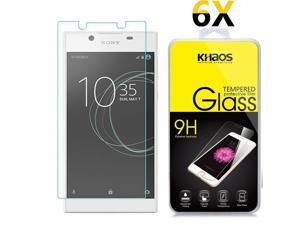 [6 Pack] Khaos For SONY L1 Tempered Glass Screen Protector