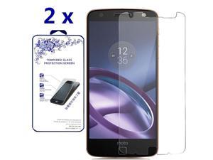 2Pack For Motorola Moto Z Premium Tempered Glass Screen Protector 026Mm 9H