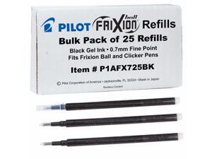 Pilot Frixion Pen Refills P1afx725bk, Bulk Pack of 25, 0.7mm Fine, Black Gel Ink Pilot Frixion Pen Refills P1afx725bk, Bulk Pack of 25, 0.7mm Fine, Black Gel Ink
