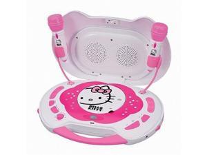 Hello Kitty KT2003CA CD Karaoke System CD Player AC Adapter Speakers, 2x Mic Hello Kitty KT2003CA CD Karaoke System CD Player AC Adapter Speakers, 2x Mic