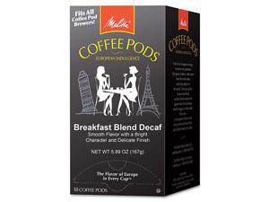 Melitta Coffee Pods Breakfast Blend Decaf 18 Pods/Box 75413 
