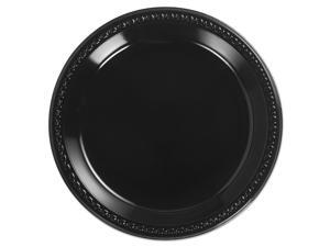 Chinet Heavyweight Plastic Plates 10 1/4 Inches Black Round 81410 Chinet Heavyweight Plastic Plates 10 1/4 Inches Black Round 81410