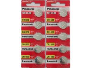 10 x SUPER FRESH Panasonic CR1632 ECR1632 Lithium Battery 3V Coin Cell Exp. 2027 10 x SUPER FRESH Panasonic CR1632 ECR1632 Lithium Battery 3V Coin Cell Exp. 2027