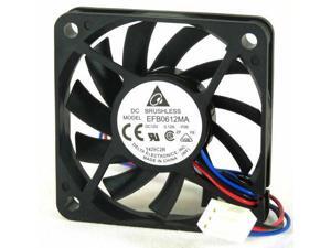 Delta EFB0612MA-F00 12V DC 60mmxX10mm Fan, 3Pin, RPM Sensor Delta EFB0612MA-F00 12V DC 60mmxX10mm Fan, 3Pin, RPM Sensor