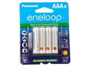 BK-4MCCA8BA PANASONIC eneloop NiMH rechargeable Batteries (AAA; 8 pk) BK-4MCCA8BA PANASONIC eneloop NiMH rechargeable Batteries (AAA; 8 pk)