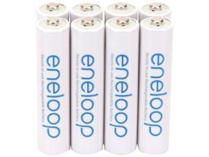 PANASONIC BK-4MCCA8BA eneloop NiMH rechargeable Batteries (AAA; 8 pk) PANASONIC BK-4MCCA8BA eneloop NiMH rechargeable Batteries (AAA; 8 pk)