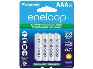 Panasonic eneloop 8 AAA 800mAh Pre-Charged NiMH Rechargeable Batteries Panasonic eneloop 8 AAA 800mAh Pre-Charged NiMH Rechargeable Batteries