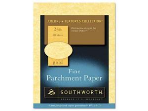 Southworth P994CK336 Parchment Specialty Paper Gold 24 lbs. 8.5 x 11 100-Box Southworth P994CK336 Parchment Specialty Paper Gold 24 lbs. 8.5 x 11 100-Box