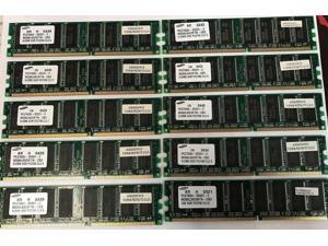 Lot of 10 5GB Samsung 512MB PC2700 DDR333 184-pin DIMM M368L6423FTN-CB3