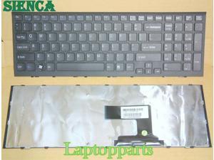 OEM SONY VAIO VPC-EF47FX VPCEF47FX VPCEF47FX//BI US Black Keyboard With Frame NEW