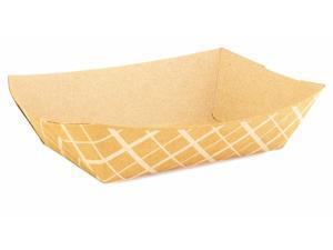 Southern Champion Tray RP200KS, 2-Lbs Striped Kraft Paperboard Food Tray, 1000/C Southern Champion Tray RP200KS, 2-Lbs Striped Kraft Paperboard Food Tray, 1000/C