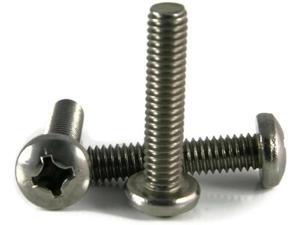 6//32/" X 1-1//2/" PHILLIPS ROUND HEAD MACHINE SCREW STAINLESS STEEL LOT OF 30