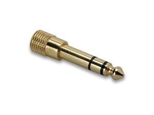 Hosa - GHP-105 - 3.5mm TRS to 1/4" TRS Headphone Adapter - Gold