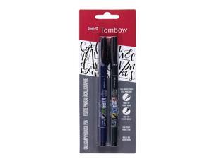 Tombow Fudenosuke Brush Pen for Calligraphy and Art Drawings, 2-Pack Tombow Fudenosuke Brush Pen for Calligraphy and Art Drawings, 2-Pack