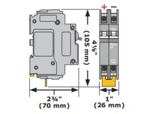 Magnum BR-PV50-DIN 50A 250VDC DIN Mount Breaker Magnum BR-PV50-DIN 50A 250VDC DIN Mount Breaker