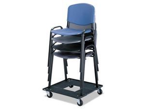 Safco Stacking Chair Cart, 23-1/8w X 23-1/8d X 4-1/2h, Black 4188 NEW Safco Stacking Chair Cart, 23-1/8w X 23-1/8d X 4-1/2h, Black 4188 NEW