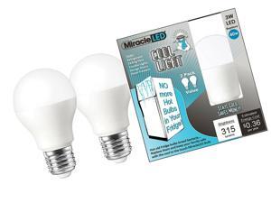 Pack of 4 Soft White Miracle LED 604715 Low Profile General Purpose LED Bulb with Medium Base