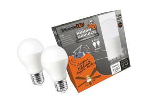 Pack of 4 Soft White Miracle LED 604715 Low Profile General Purpose LED Bulb with Medium Base