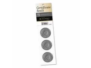 "Certificate Seals, ""achievement"", 1 3/4"" Dia., Silver, 15/pack" "Certificate Seals, ""achievement"", 1 3/4"" Dia., Silver, 15/pack"