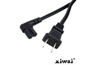 Xiwai USA 2pin Male to 90 Degree Right Angled IEC 320 C7 Power Supply Cord cable 1M Xiwai USA 2pin Male to 90 Degree Right Angled IEC 320 C7 Power Supply Cord cable 1M