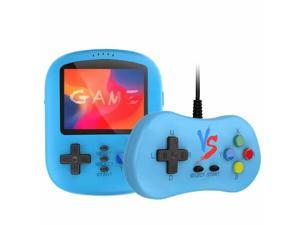 Handheld Game Console, K21 2.8 Inch Screen Mini Retro Handheld Game Console For Kids Built-In 620 Games Support TV Output, Double Players-Blue