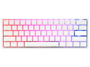 Neweggbusiness Ducky One 2 Mini Pure White Rgb Led 60 Double Shot Pbt Mechanical Keyboard