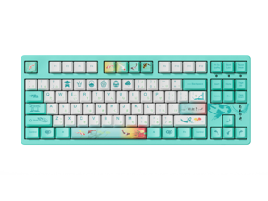 AKKO 3087v2 Monet’s Pond TKL Gaming Mechanical Keyboard Double Shot Five-Side Dye Sub PBT Keycaps NKRO Detachable USB Type-C with Japanese Hiragana