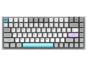 Akko 3084 Gray 84 Keys Bluetooth/Wired Gaming Mechanical Keyboard Double Shot Dye Sub PBT Keycaps White/Grey/Blue Akko 3084 Gray 84 Keys Bluetooth/Wired Gaming Mechanical Keyboard Double Shot Dye Sub PBT Keycaps White/Grey/Blue