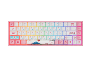 Akko 3068 World Tour Tokyo R2 68Keys RGB Bluetooth/Wired Gaming Mechanical Keyboard PBT Double Shot Dye Sub PBT Keycaps Sakura Pink Akko 3068 World Tour Tokyo R2 68Keys RGB Bluetooth/Wired Gaming Mechanical Keyboard PBT Double Shot Dye Sub PBT Keycaps Sakura Pink
