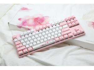 Varmilo VA87M Sakura TKL Gaming Mechanical Keyboard Cherry MX Silent Red Switch 87 Keys Dye Sub PBT Keycaps NKRO Detachable USB Wired Pink and White Varmilo VA87M Sakura TKL Gaming Mechanical Keyboard Cherry MX Silent Red Switch 87 Keys Dye Sub PBT Keycaps NKRO Detachable USB Wired Pink and White