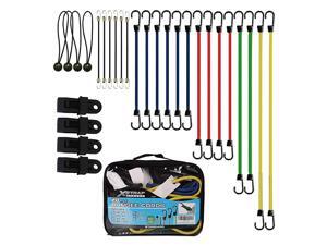 24 Pieces Bungee Cords with Drawstring Bag (Plain) 24 Pieces Bungee Cords with Drawstring Bag (Plain)
