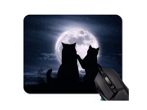 Cats Love Moon Silhouette Mouse Pad NonSkid Natural Rubber Rectangle Mouse Pads Home Office Computer Gaming Mousepad Mat Cats Love Moon Silhouette Mouse Pad NonSkid Natural Rubber Rectangle Mouse Pads Home Office Computer Gaming Mousepad Mat