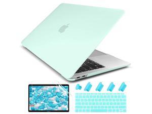 Smooth Matte Frosted Hard Shell Cover for MacBook Air 13 Inch with Retina Display fits Touch ID, Air 13 Inch Case 2020 2019 2018 Release Model: A2179/A1932 (Frost Green)
