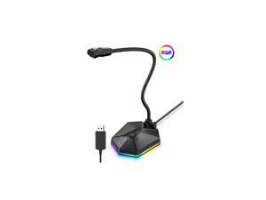 USB Computer Microphone RGB Gaming Microphone Omnidirectional Condenser NoiseCancelling Plug Play Desktop PC Laptop Mic for WindowsMac for YouTubeSkypeRecording USB Computer Microphone RGB Gaming Microphone Omnidirectional Condenser NoiseCancelling Plug Play Desktop PC Laptop Mic for WindowsMac for YouTubeSkypeRecording