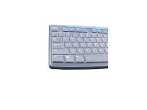 Ultra Thin Silicone Keyboard Cover Compatible with Logitech MK270 Wireless Keyboard Logitech K200 K260 K270 MK200 MK260 Keyboard Clear