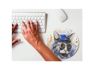 Watercolor Fashion Cat Round Mouse pad Gaming Mouse Pad Rubber Round Mouse Mat787inchx787inch Watercolor Fashion Cat Round Mouse pad Gaming Mouse Pad Rubber Round Mouse Mat787inchx787inch