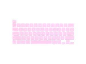 Ultra Thin Keyboard Cover Protector Soft Silicone Skin Compatible with MacBook Pro 16 inch with Touch Bar and Touch ID A2141 - Release in November 2019 (Light Pink)