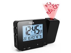 Projection Clock Dimmable LCD Display Screen Digital Alarm Clock Dual Alarm with USB Charging Port 1224 Hours Indoor TemperatureDayDate Display with Dimming Projection Clock Dimmable LCD Display Screen Digital Alarm Clock Dual Alarm with USB Charging Port 1224 Hours Indoor TemperatureDayDate Display with Dimming